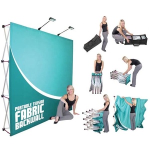 Stand Espositivo per Fiere con Telaio in Alluminio, Altezza Regolabile, per Pubblicità in Centri Commerciali - Product Image 1