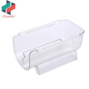 ZNF00008 Clear Beer Wine Bottle Storage Rack Freestanding impilabile in <span class=keywords><strong>plastica</strong></span> per frigo da cucina - Product Image 4