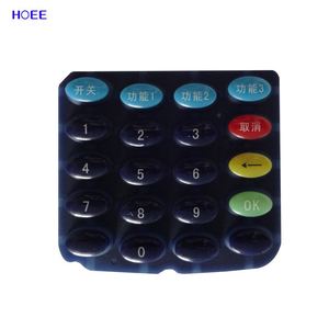 China fabbrica oem di seta di stampa in silicone <span class=keywords><strong>button</strong></span> <span class=keywords><strong>pad</strong></span> in gomma - Product Image 3