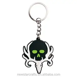 High quality promotional evil face metal enamel keychain for New York Gifts
