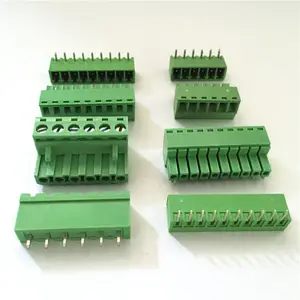 Connecteur vert 5.0 5.08mm pcb mâle vis droite bornier