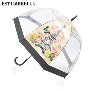 RST novo produto 2018 barato promocional guarda-chuva transparente japonês chuvas venda guarda chuva