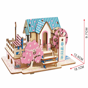 Giáo dục đồ chơi Montessori <span class=keywords><strong>Iq</strong></span> Mind Puzzles <span class=keywords><strong>Cube</strong></span> <span class=keywords><strong>3D</strong></span> DIY gỗ Craft đồ chơi chưa hoàn thành Đồ chơi gỗ - Product Image 3