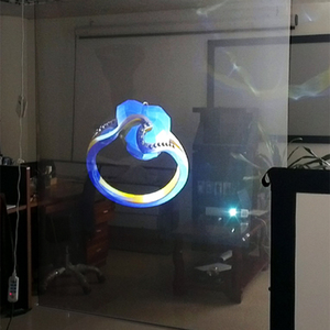 Phía Sau trong suốt Chiếu Phim, 3D Cửa Sổ <span class=keywords><strong>Glass</strong></span> Rear Chiếu Phim/Tự Dính Rõ Ràng Holographic Rear <span class=keywords><strong>Projection</strong></span> Phim/Lá - Product Image 1