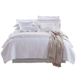 KOSMOS ropa de cama 100% poliéster <span class=keywords><strong>blanco</strong></span> hotel de lujo encaje colcha alta calidad colcha - Product Image 1