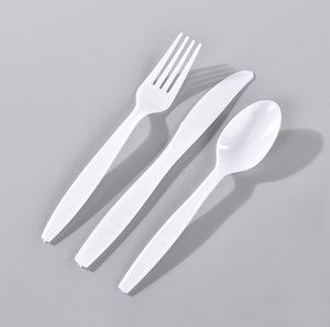 Cuillère en plastique jetable blanche bon marché en PS, matière première OEM - Product Image 5
