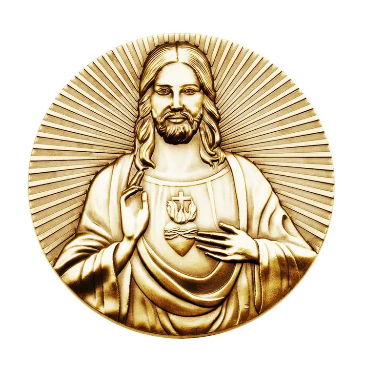 Gesù cristo santi capolavori ultima cena cena bibbia fede commemorative bibbia collezione di monete per il regalo di natale