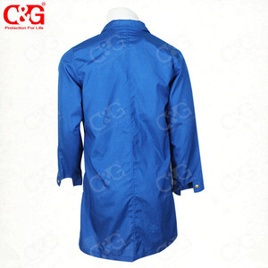 Bata de laboratorio Nomex, Azul Real, resistente al fuego - Product Image 3