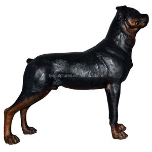 Tuin Decoratieve Levensgrote Liggen Hond Standbeeld Bronzen Greyhound Sculpturen - Product Image 3