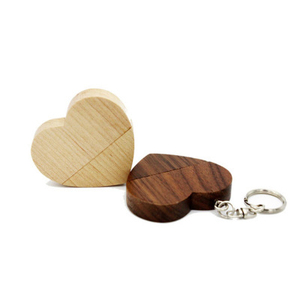 Corazón de madera Usb Flash Drive memoria Usb <span class=keywords><strong>Stick</strong></span> Pen Drive 4gb 16gb 32gb 64GB gb empresa logotipo personalizado fotografía de boda regalo - Product Image 6