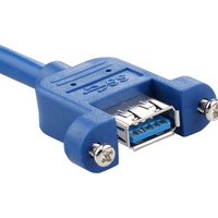 Schraube panel mount männlich zu weiblich usb3.0 usb 3.0 30cm usb verlängerung kabel 0.3m