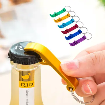 Hot Sale!!! Bulk Price Shiny Colorful Key Chain Alloy Bottle Opener
