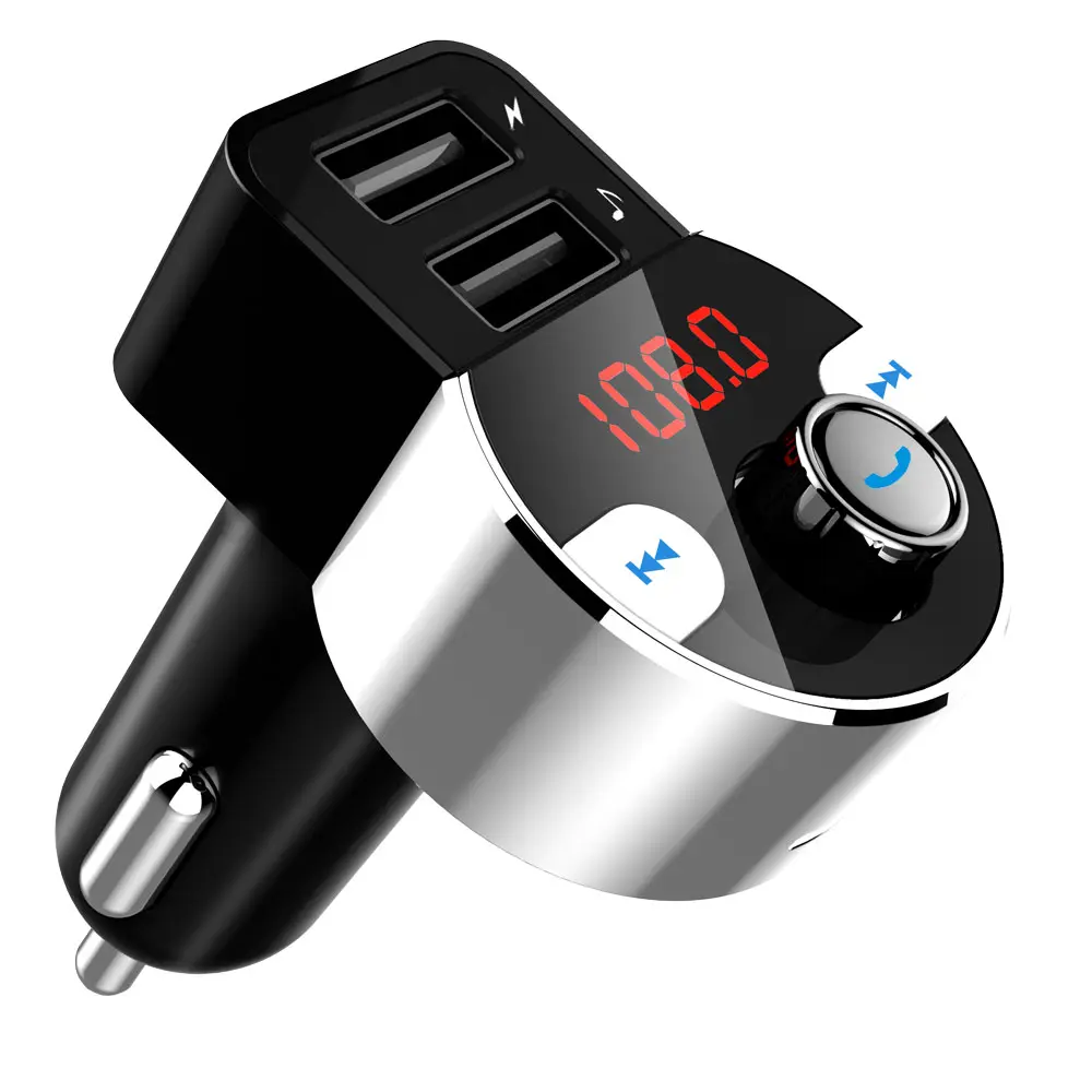 Wireless Car Kit Bluetooth Handsfree FM Transmitter MP3 Player Dual USB Charger