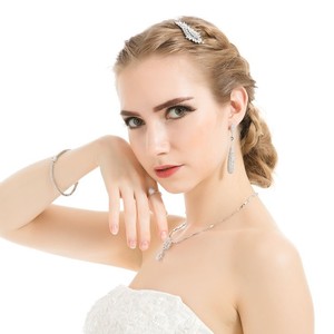 Boucles d'oreilles Teemi gros AAA Sparkling Vraiment luxe zircon cubique Micro Pavée Mode de soirée de mariage nuptiale lourd lo - Product Image 5
