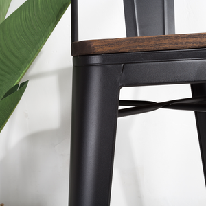 Nouveau Produit Chaise Commerciale En Bois Coussins Tolixes Chaise de Bar - Product Image 4