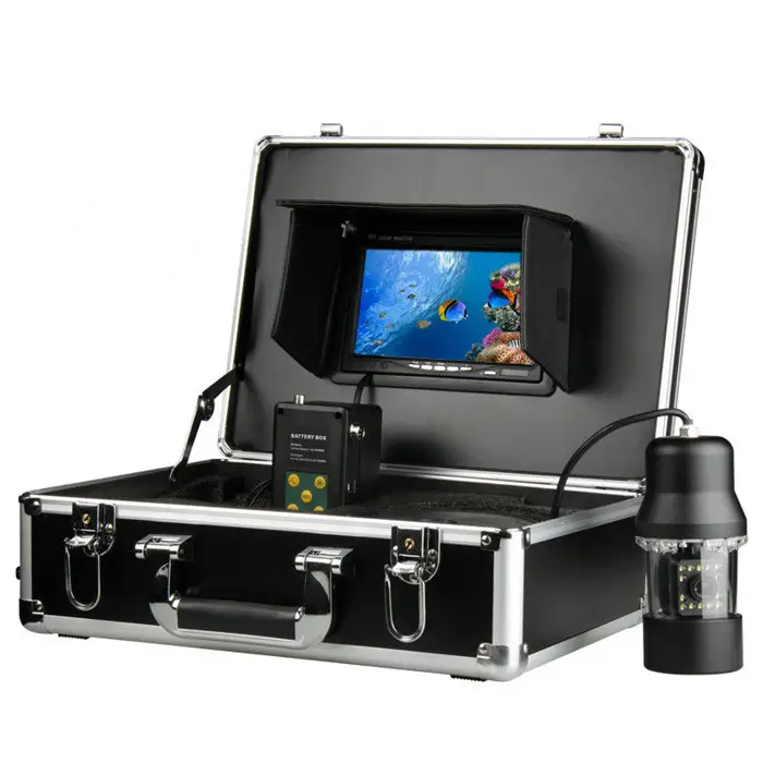 Cctv Onderwater Hd 7 "Lcd-scherm Sony Ccd Camera Met 20M Kabel, camera Kan Worden Gedraaid Op 360 Graden