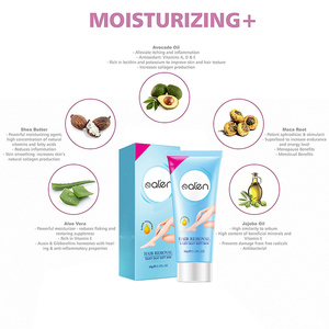 핫 세일 개인 상표 유기농 무통 헤어 리무버 자연 조합 부드럽게 제모 크림 - Product Image 2