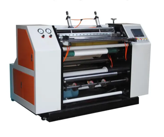 QFJ-900 model Thermal Fax Paper Roll Till Roll Slitting and Rewinding Machine