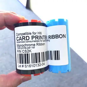 Phổ mã tương thích ribbon CS200e Ruy Băng đen 1000 bản in cho HITI cs-200e thẻ máy in mà không cần chip