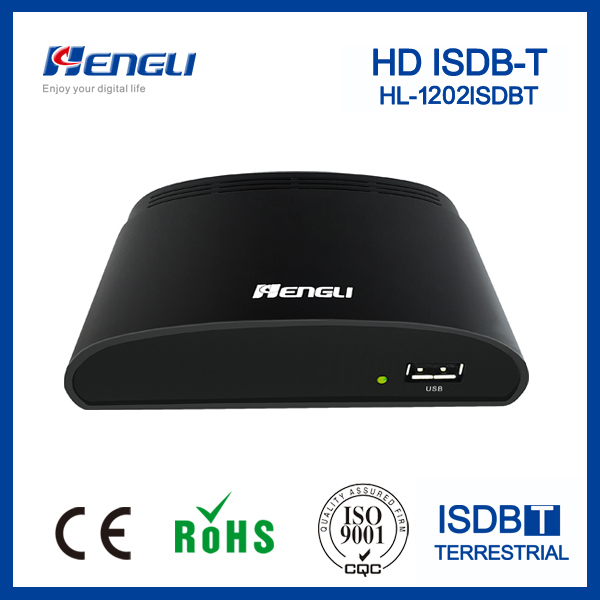 HD isdbt convertidor de TV digital caja Del Receptor para Brasil Ecuador