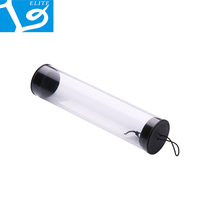 Tubes en plastique transparents en acétate suspendus, tube cylindrique en plastique