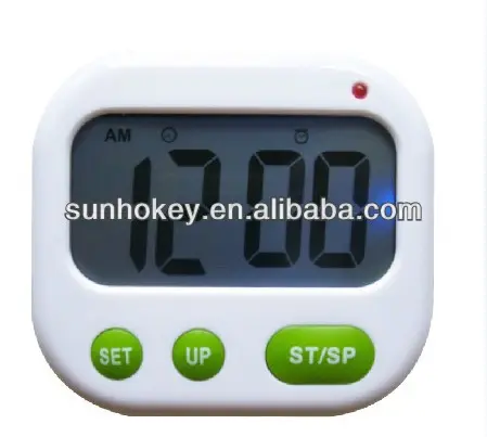Digital LCD Alarm Clock 24 hours Kitchen Sport CountDown Timer ( Music / Vibration)