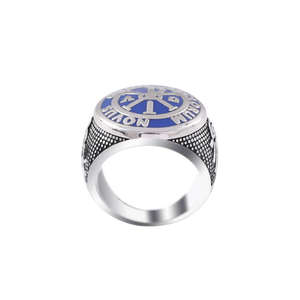 Los hombres de encargo es masón <span class=keywords><strong>anillo</strong></span> de <span class=keywords><strong>Plata</strong></span> de <span class=keywords><strong>Ley</strong></span> 925 <span class=keywords><strong>anillo</strong></span> de esmalte - Product Image 1