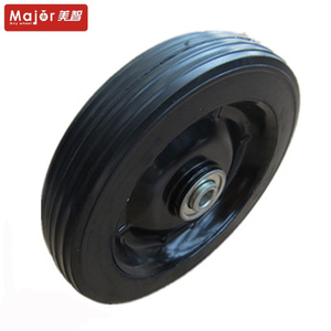 Roues de tondeuse à gazon 14x3.5-8 Roue en caoutchouc massif pour bétonnière - Product Image 2