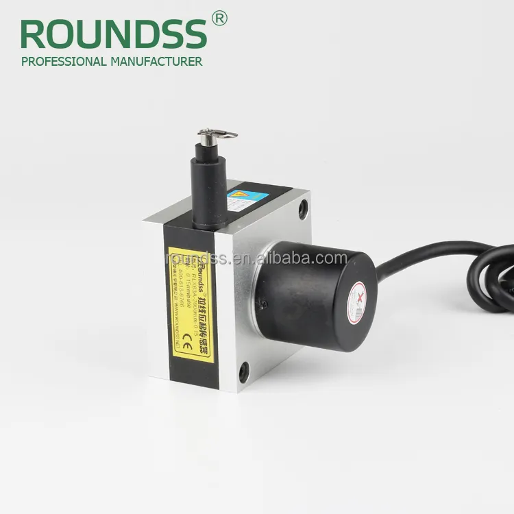 Transductor de cable lineal/sensor de velocidad lineal y medidor de pantalla Digital