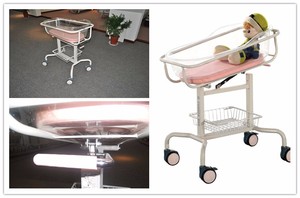YFY068L Hôpital de luxe en métal <span class=keywords><strong>berceau</strong></span> blanc certifié CE ISO pour le confort de bébé - Product Image 3