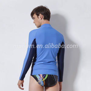 Adult Aqua Pattern Swimming Rash Guard - Product Image 5