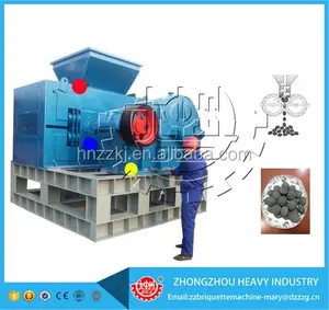 Low price high capacity roller press coal briquetting machine