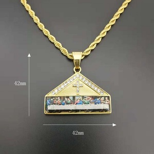 Collar DE <span class=keywords><strong>LA</strong></span> Última <span class=keywords><strong>Cena</strong></span> de Acero Inoxidable Colgante <span class=keywords><strong>Pintura</strong></span> de Da Vinci Última <span class=keywords><strong>Cena</strong></span> - Product Image 4