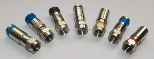 A prueba de agua RG11 RG58 RG59 RG6 F macho <span class=keywords><strong>twist</strong></span> on conector de presión - Product Image 6