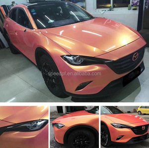 غلاف فينيل ممتاز عالي اللمعان * 18 متر من الفينيل باللون الذهبي والوردي المرجاني - Product Image 5