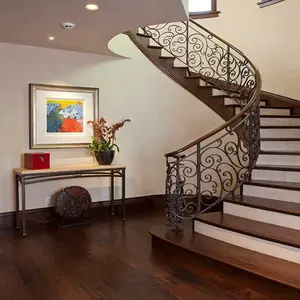 실내 계단을 위한 아름다운 조립식으로 만들어진 단철 난간