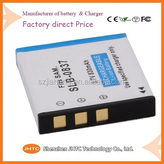 For samsung battery /Camera Camcorder Battery / Li-ion Battery Pack 3.7V SLB-0837