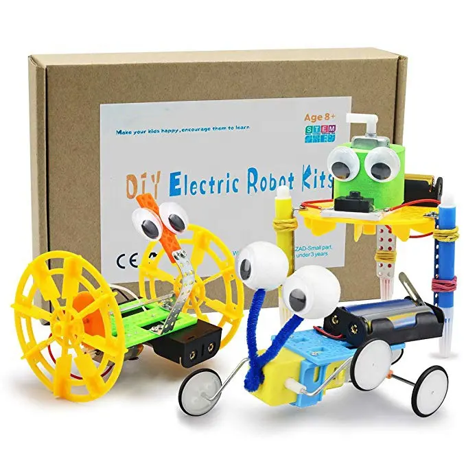 Роботизированные научные наборы с электродвигателем, игрушки «сделай сам» для детей, наборы для научных экспериментов для мальчиков и девочек