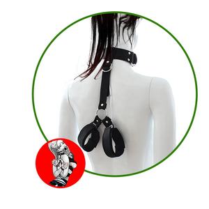 Commercio all'ingrosso della fabbrica per adulti BDSM giocattoli in Nylon manette con collare per gli uomini e le donne prodotti di contenimento del sesso - Product Image 6
