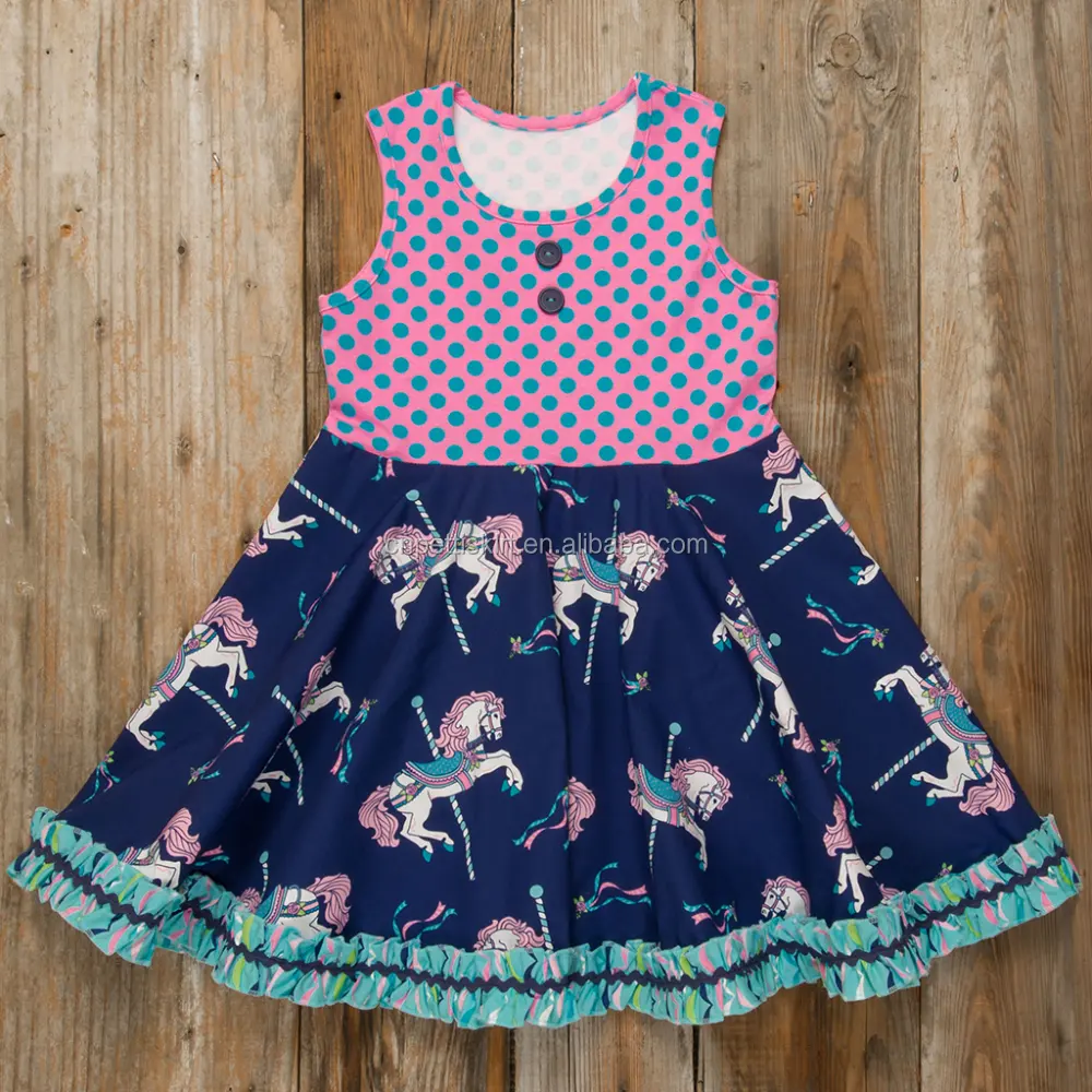 सबसे अच्छा बेच बच्चे लड़की पार्टी पोशाक बच्चों दिलाना डिजाइन सस्ते थोक ग्रीष्मकालीन पोशाक कपास आकस्मिक बच्चे को कपड़े