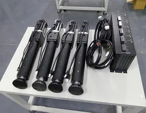 4 plataforma cinemática y eje de movimiento completo 4DOF hasta 250 mm/<span class=keywords><strong>s</strong></span> 2000N servomotor precio + controlador - Product Image 1