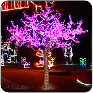 <span class=keywords><strong>Arbre</strong></span> de cerisier à <span class=keywords><strong>LED</strong></span> <span class=keywords><strong>rose</strong></span> 110V~240V pour salon intérieur, mariage, hôtel, centre commercial, décoration de Noël à <span class=keywords><strong>LED</strong></span> pour les fêtes - Product Image 5