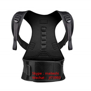 Ceinture de soutien dorsale lombaire à double traction en néoprène d'usine