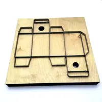 Troqueles de corte de madera con diseño personalizado, para caja de papel de artesanía de cuero