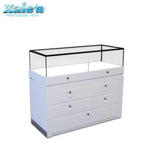 <span class=keywords><strong>Vitrina</strong></span> de exhibición de joyería de lujo de vidrio, de diseño moderno, Mostrador de joyería de centro comercial, <span class=keywords><strong>vitrina</strong></span> de metal iluminada - Product Image 5