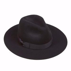 Venta al por mayor <span class=keywords><strong>Moonriver</strong></span> Fedora sombrero de fieltro de ala ancha 100% Panamá lana sombrero de invierno con logotipo personalizado para la pesca de fiesta 10 piezas en 7-15 días - Product Image 3