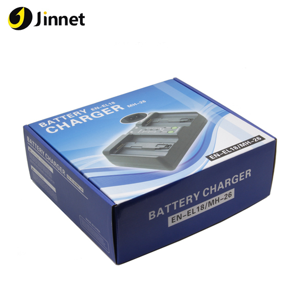 EN-EL18 / EN-EL4 Nikon ニコン 互換デュアル充電器　バッテリー充電器 MH-26 [ BA-T10 プレート2枚付属 ]D2X D2H D3 D3X D3S D4 D4S D5 &frasl; Nikon ニコン WELLSKY | 2個セット