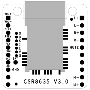 Bộ Khuếch Đại Tai Nghe Loa Taidacent Bộ Thu Âm Thanh 5V Ble AMP Board CSR8635 Mô-đun 5W 5W BLE Bộ Khuếch Đại - Product Image 5