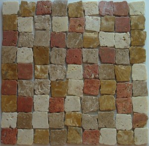 Italy <strong>Tumbled</strong> Surface Broken <strong>Edge</strong> 10mm Marble Tile Modern Parquet Graphic Design Interior Wall <strong>Mosaic</strong> for Apartment - Product Image 4