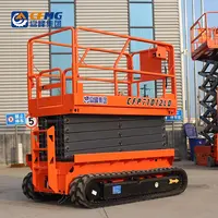 Battery Powered Hydraulic Electric Tracked Crawler Scissor Lift Platform for Aerial Work